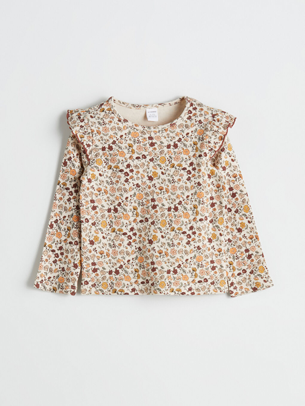 LCW Kids Момиче Бежово Тениска -W58925Z1-LQB