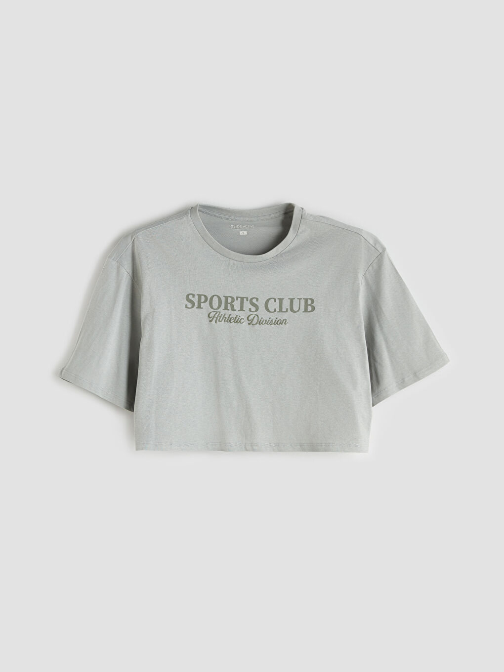 XSIDE ACTIVE Crew Neck Oversize Crop Women's Sports T-Shirt -W58985Z8-PNH