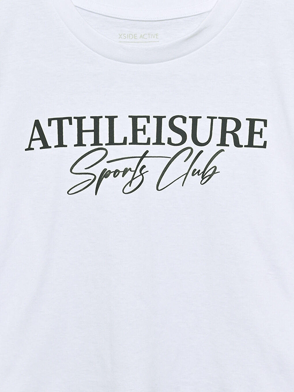 Кроп-топ с круглым вырезом и принтом-2