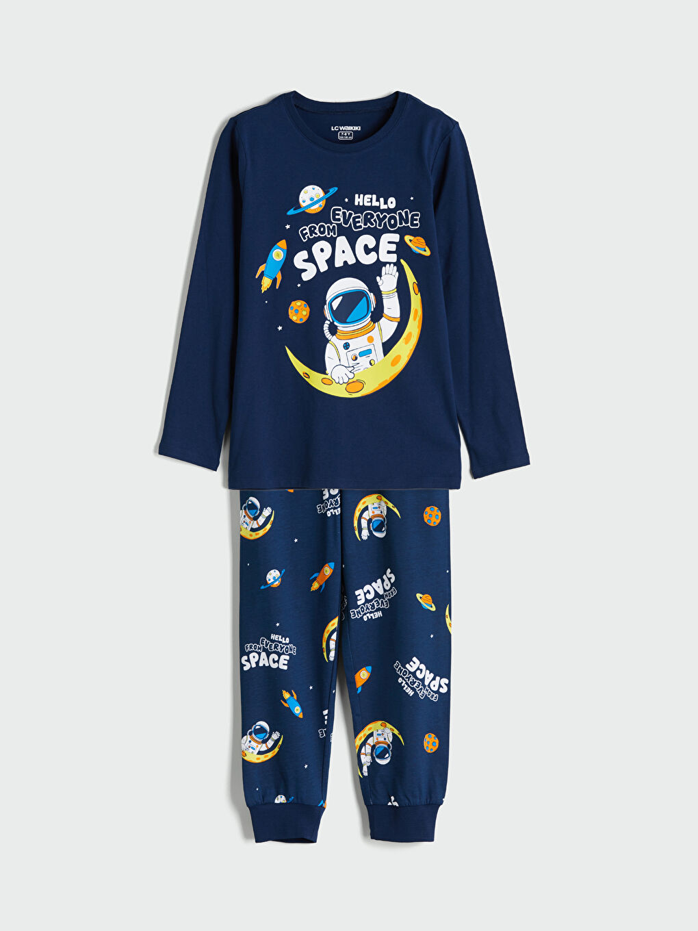 Crew Neck Boys' Pyjama Set
