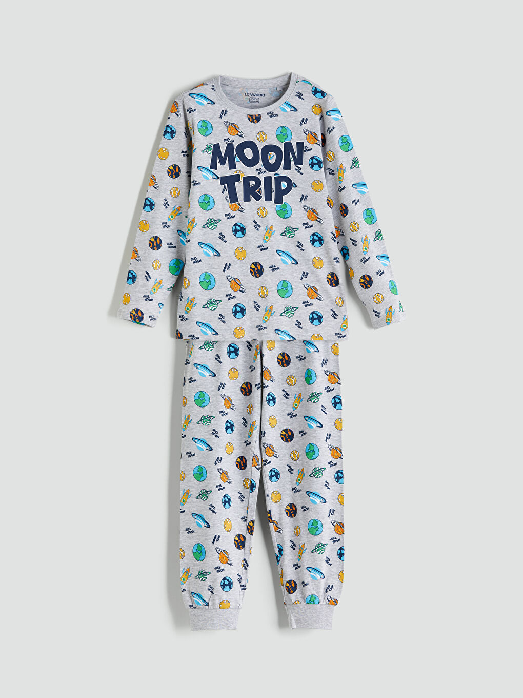 Crew Neck Boys' Pyjama Set