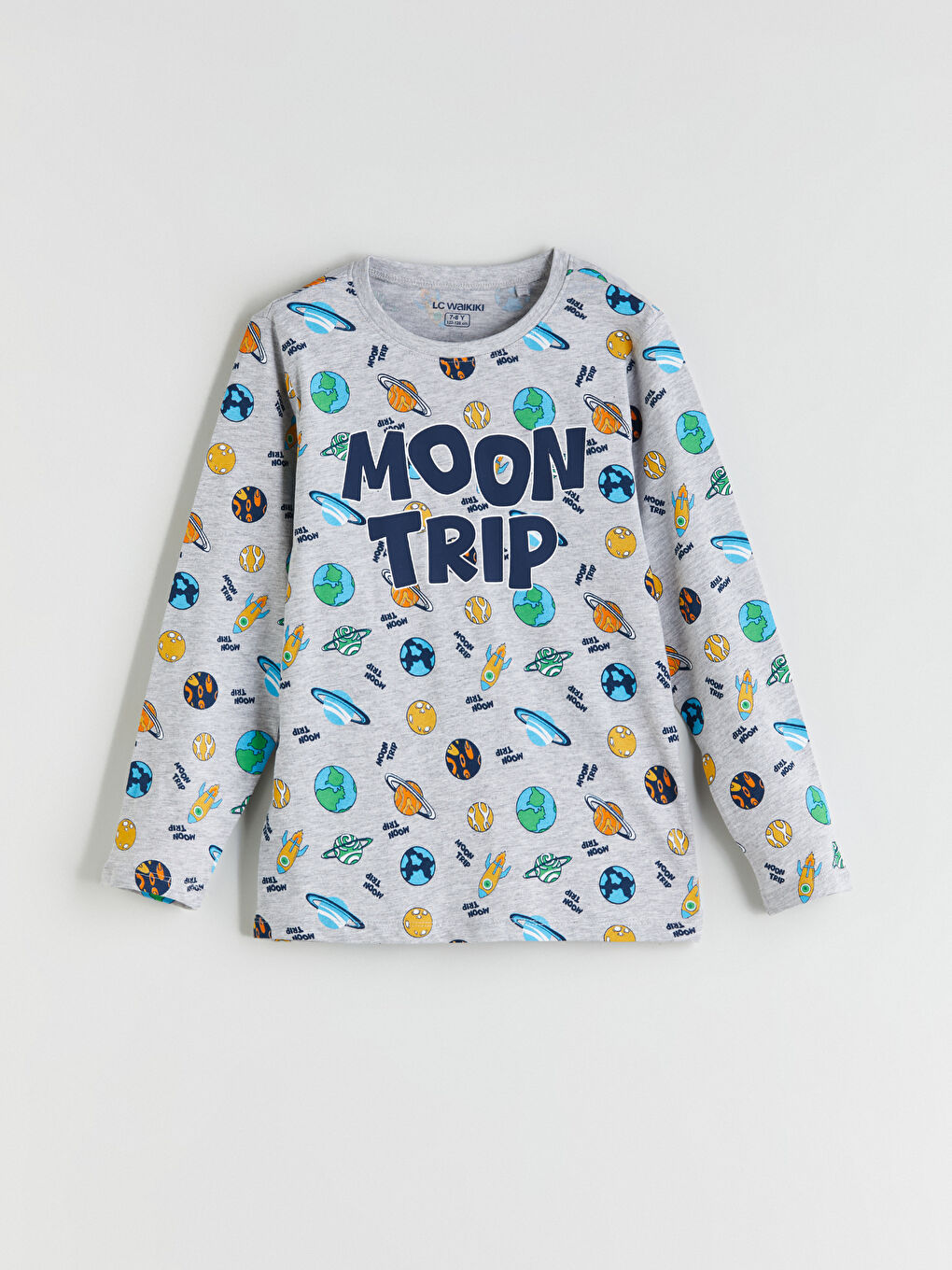 Crew Neck Boys' Pyjama Set-1