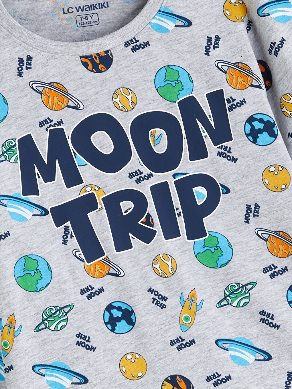 Crew Neck Boys' Pyjama Set-2