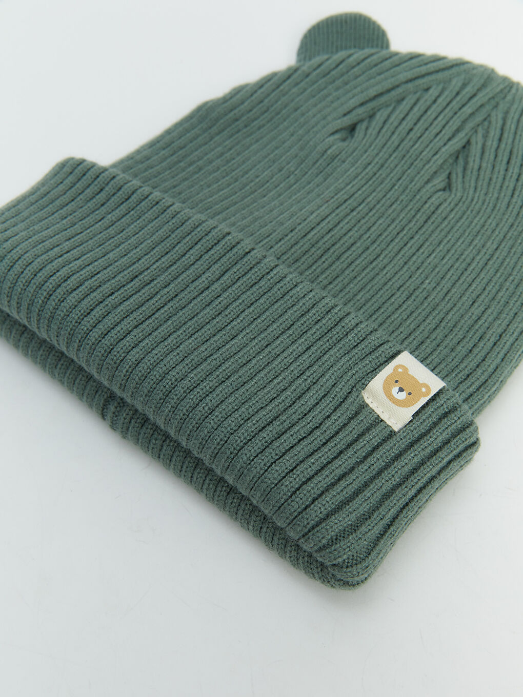 Ear Detailed Baby Boys' Beanie-1