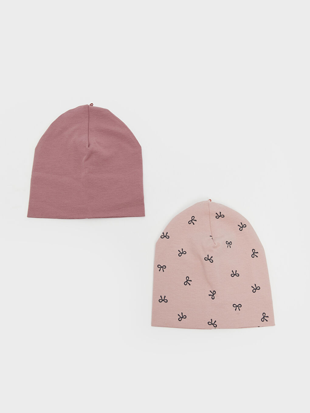 Printed Baby Girl Beanie 2 Pieces