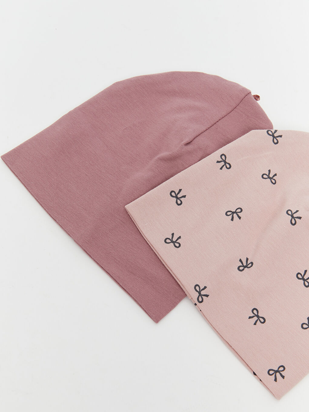Printed Baby Girl Beanie 2 Pieces-1