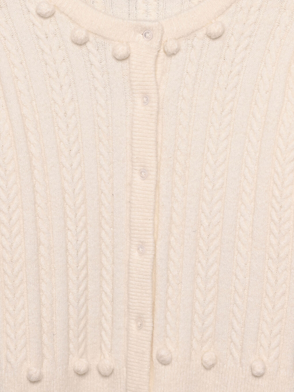 Кардиган из трикотажа с длинным рукавом и круглым вырезом, узорчатый, для женщин-6