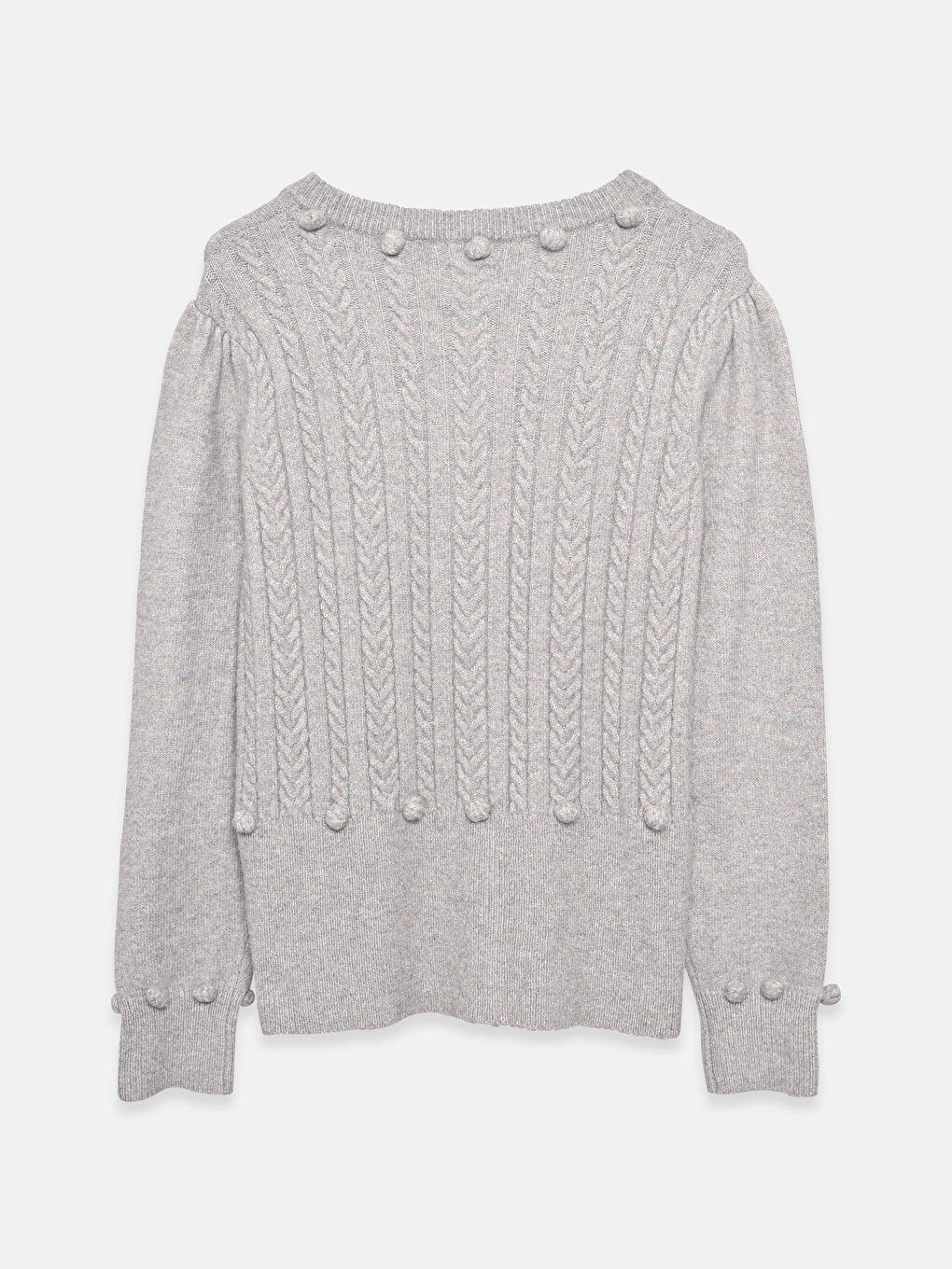 Кардиган трикотажний з довгим рукавом, візерунковий, круглий виріз горловини для жінок-5