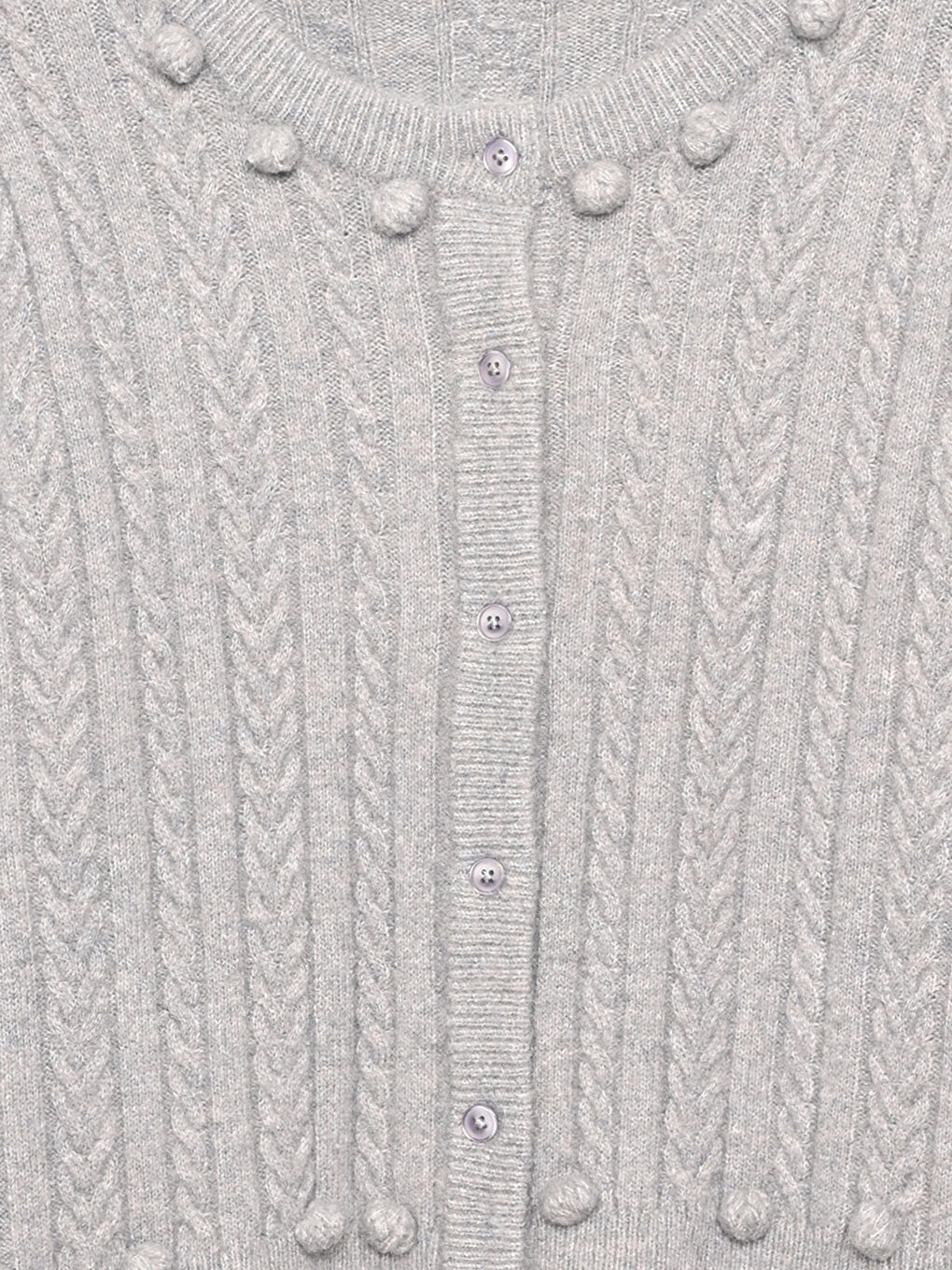 Кардиган трикотажний з довгим рукавом, візерунковий, круглий виріз горловини для жінок-6