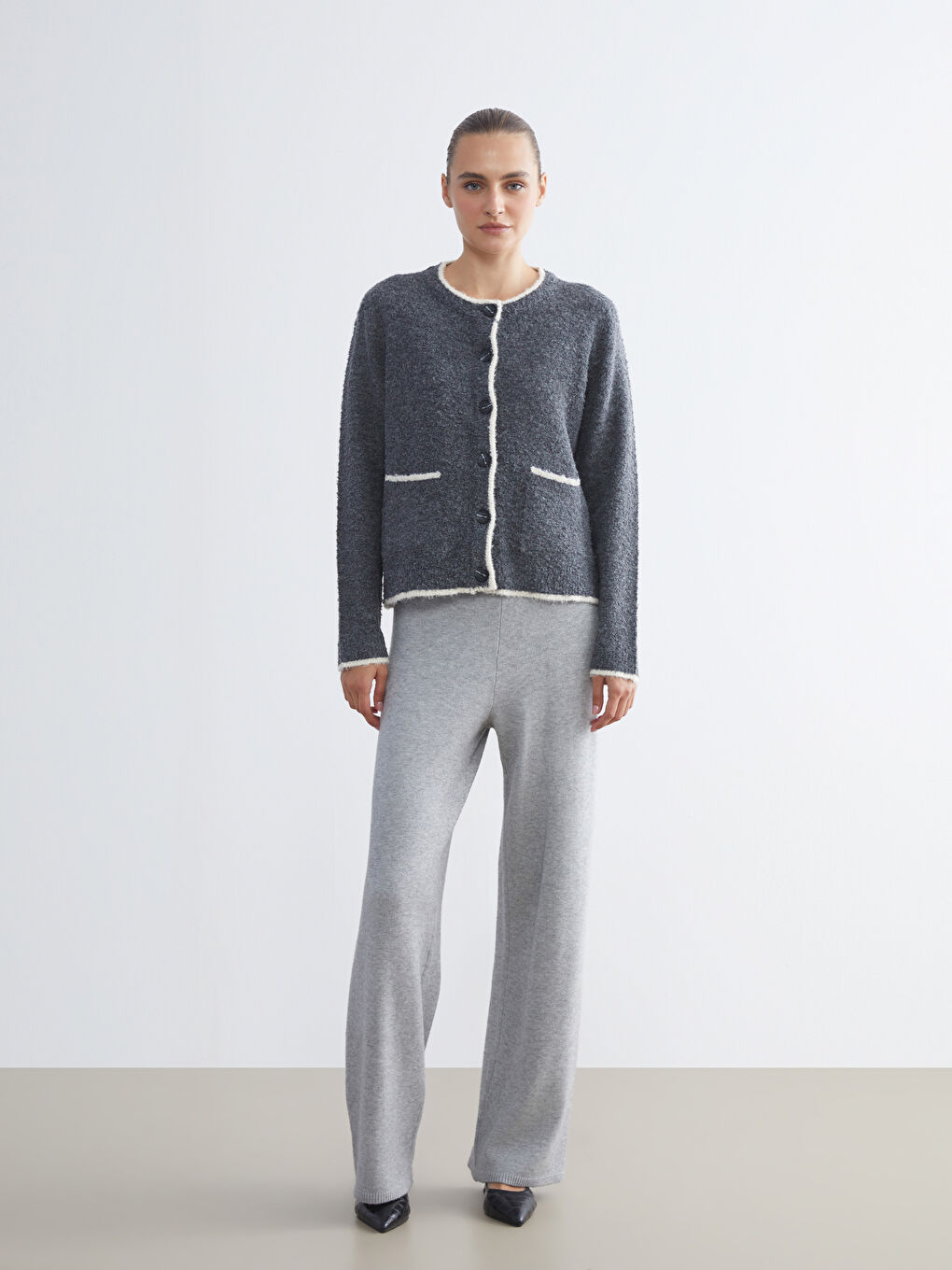 әйелдерге арналған трикотаж кардиган-1