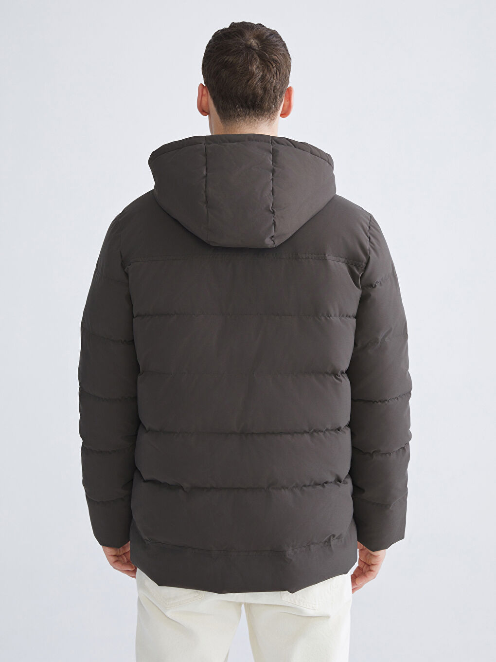 Standard Fit Hooded Men's Puffer Coat-4