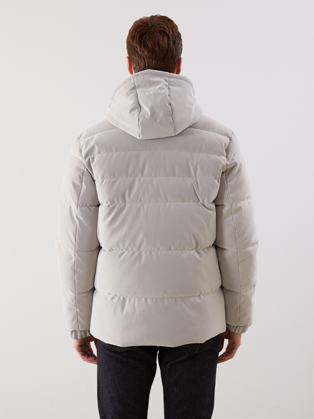 Pallto Puffer Me Kapuç Standard Për Burra-4