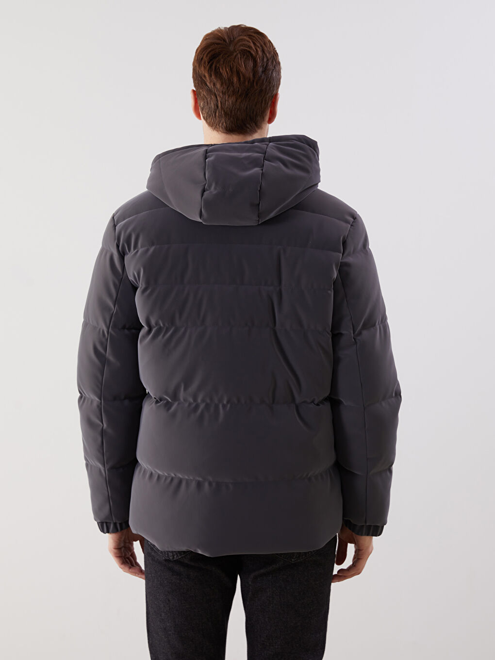 Standard Fit Hooded Men's Puffer Coat-4
