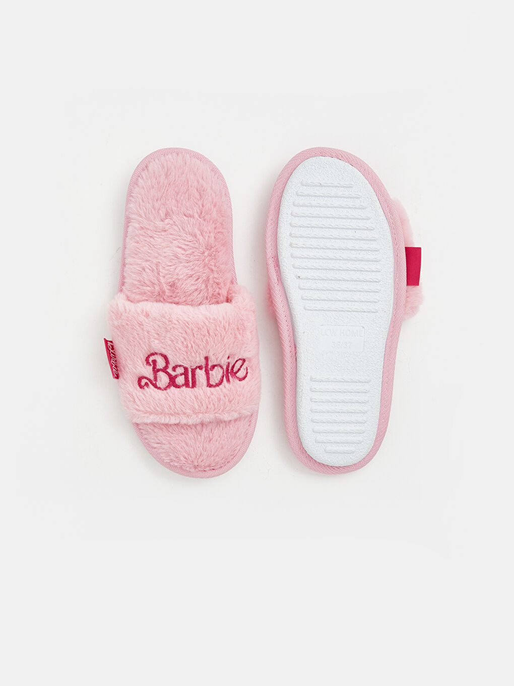Barbie Vezeno Plišane Ženske Kućne Papuče-3