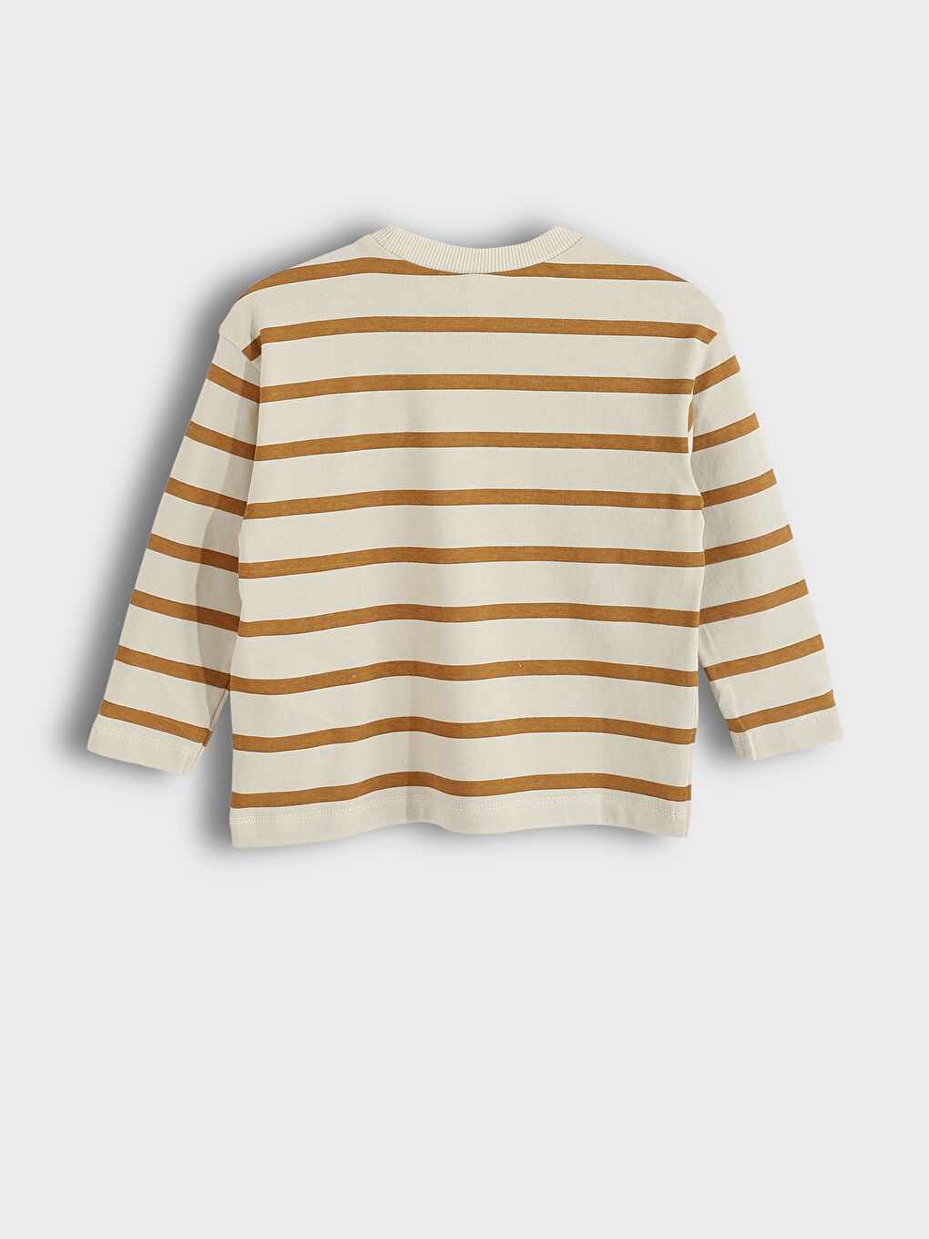 تيشيرت مخطط بياقة دائرية للأولاد-1