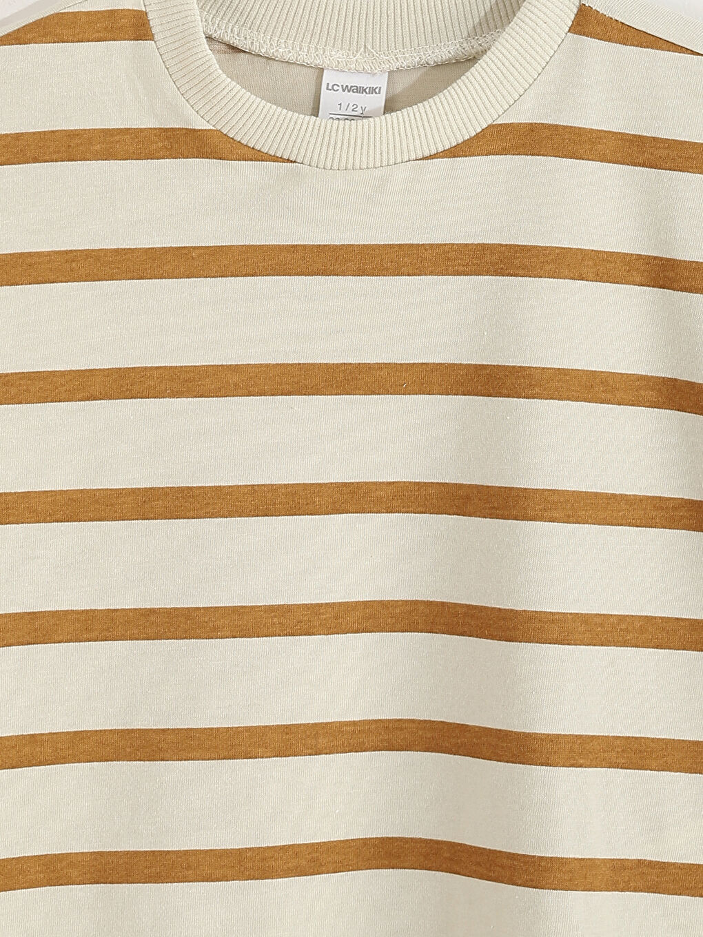 تيشيرت مخطط بياقة دائرية للأولاد-3