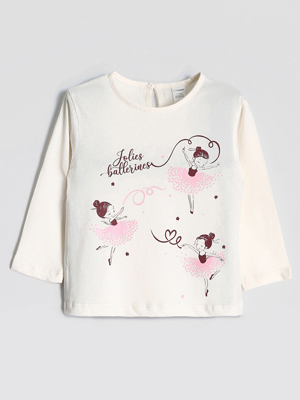 Crew Neck Printed Girls' T-Shirt 2 Pack-2