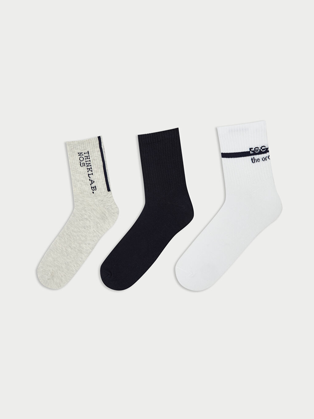 LCW ACCESSORIES Printed Men's Ankle Socks 3-pack -W59094Z8-K00