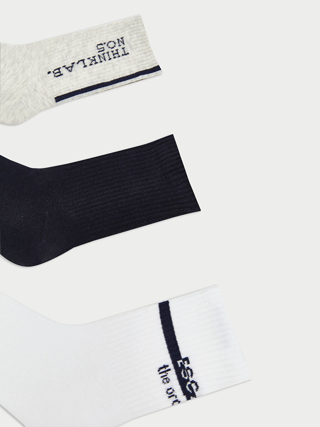 LCW ACCESSORIES Printed Men's Ankle Socks 3-pack -W59094Z8-K00