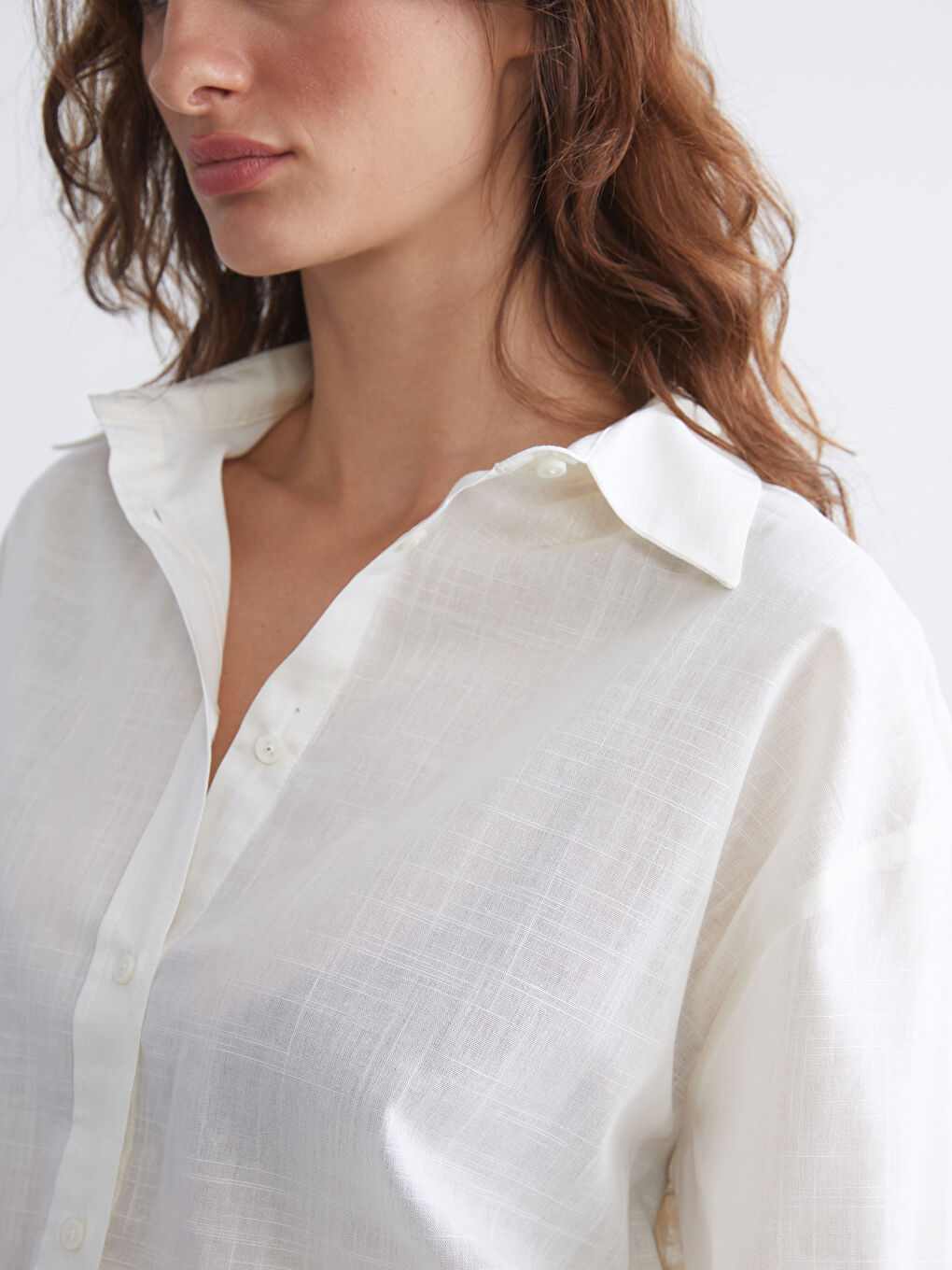 LCW Vision Oversize Women's Shirt -W59112Z8-R9J