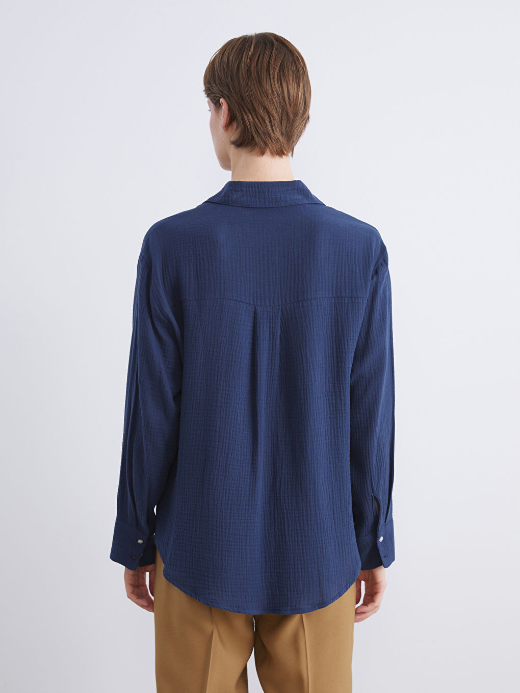 Textured Muslin Women's Shirt-3