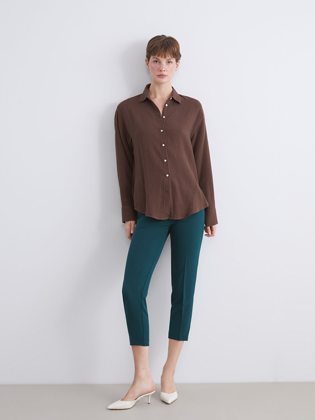Textured Muslin Women's Shirt-1