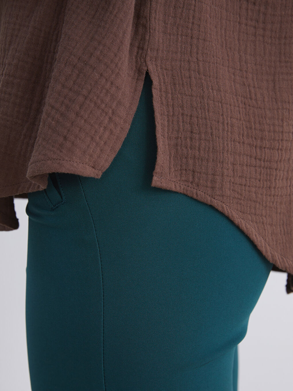 Textured Muslin Women's Shirt-2