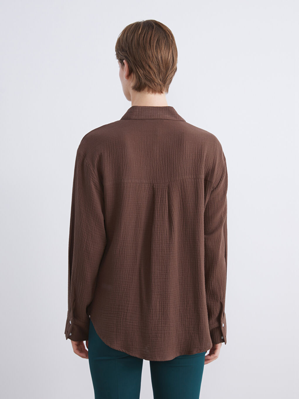 Textured Muslin Women's Shirt-3