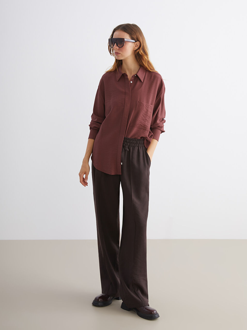 LCW Vision Oversize Women's Shirt -W59115Z8-D7V