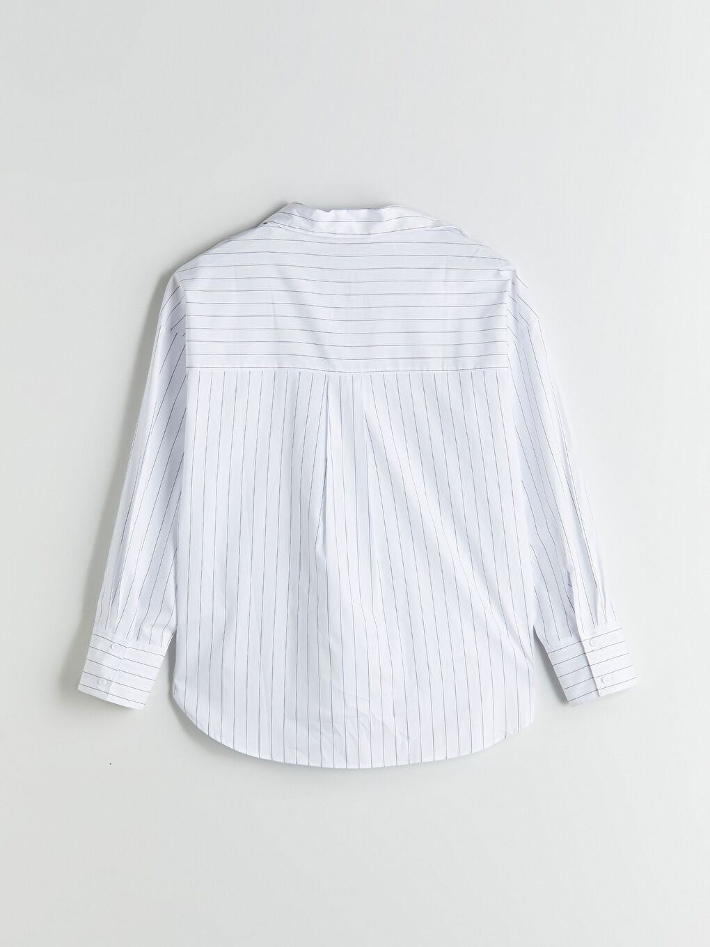 LCW Vision Striped Oversize Poplin Women's Shirt -W59116Z8-LEG