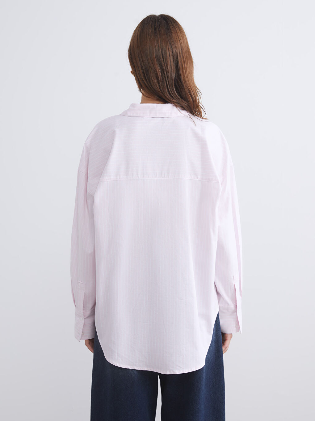 LCW Vision Loose Fit Oxford Pocket Women's Shirt -W59117Z8-LHK