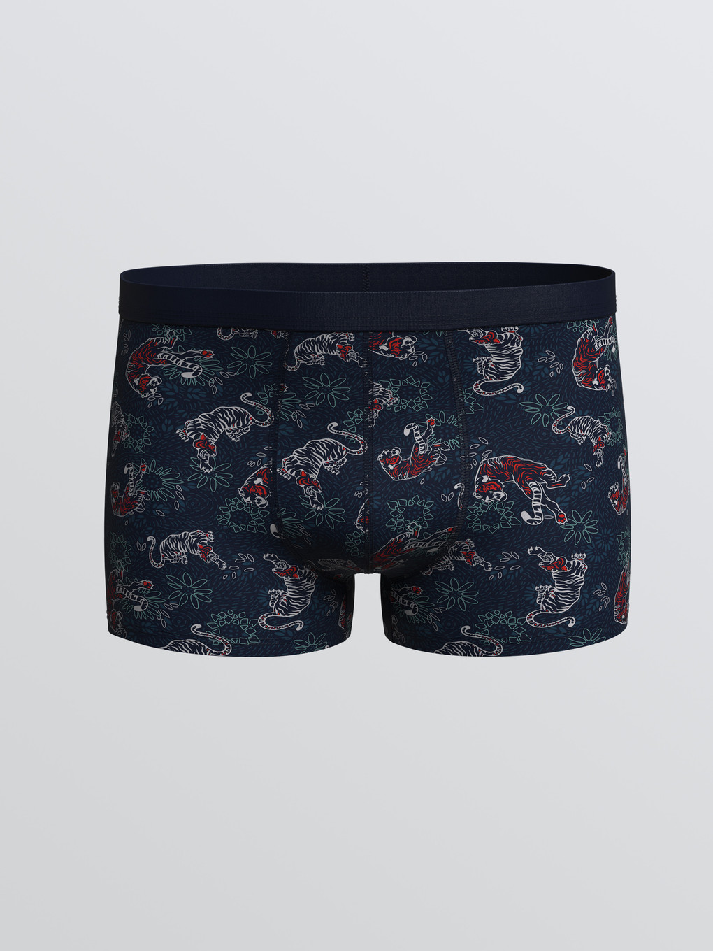 Lacivert Regular Fit Pamuklu Erkek Boxer