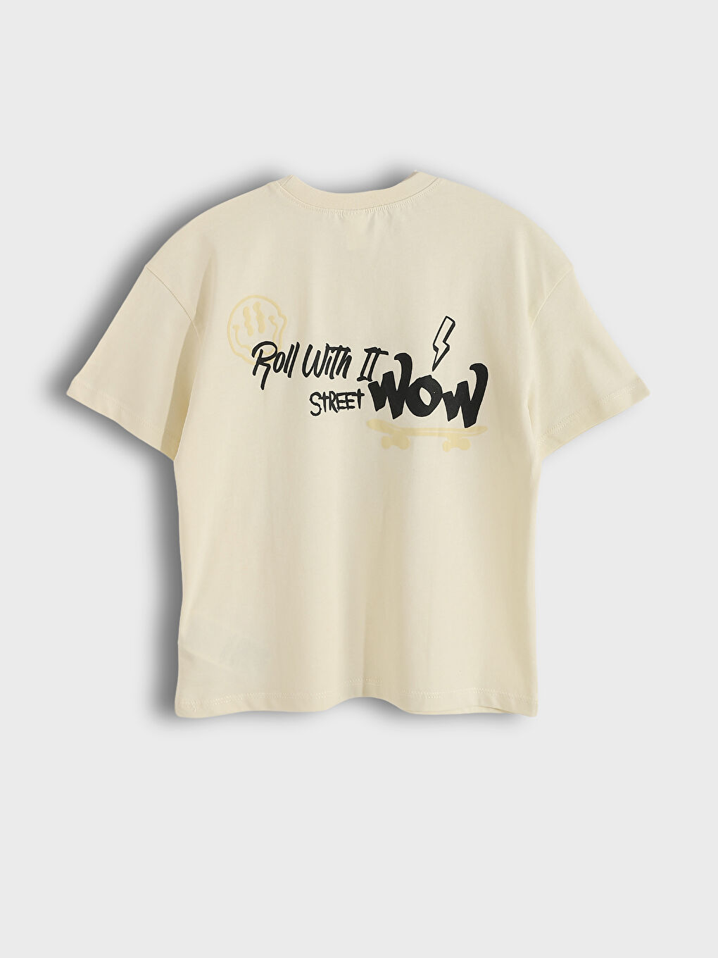 T-shirt Imprimé pour Garçons à Col Rond-1