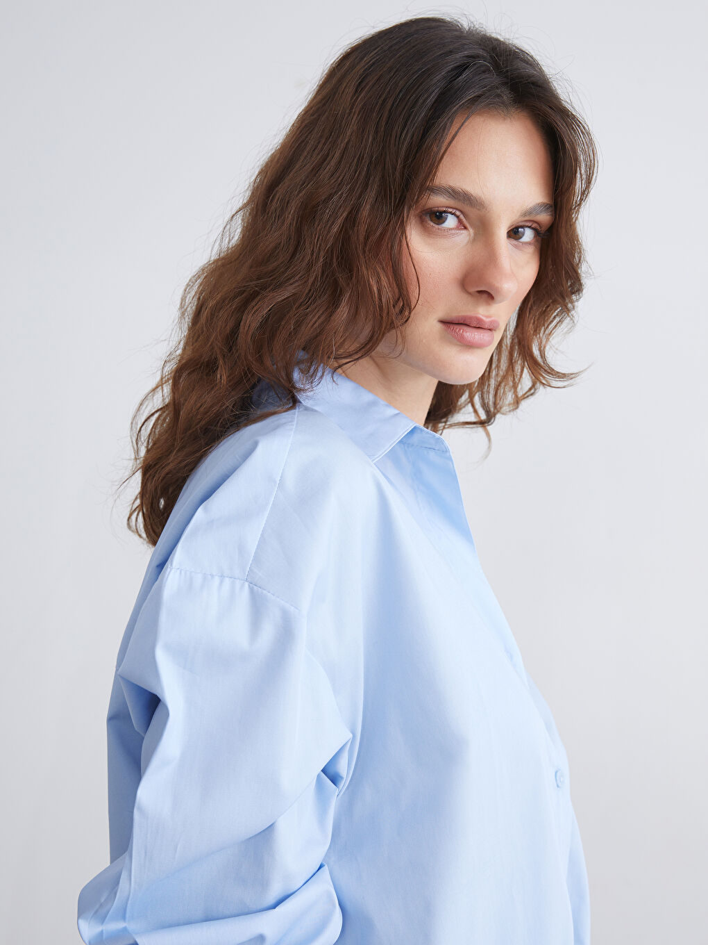 LCW Vision Ženska široka poplin košulja -W59140Z8-DHU