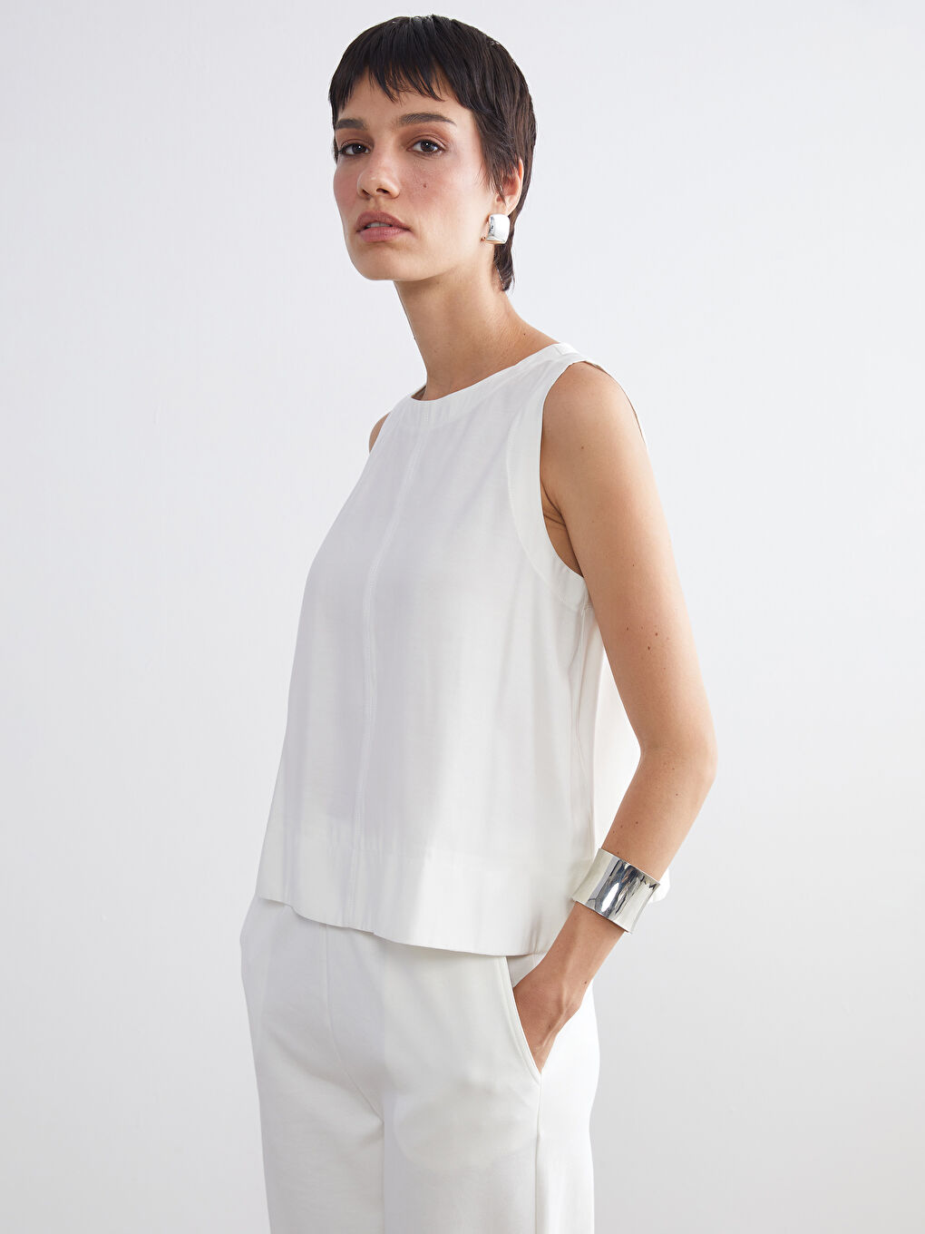 LCW Vision Woman ECRU Blouse -W59144Z8-R9J