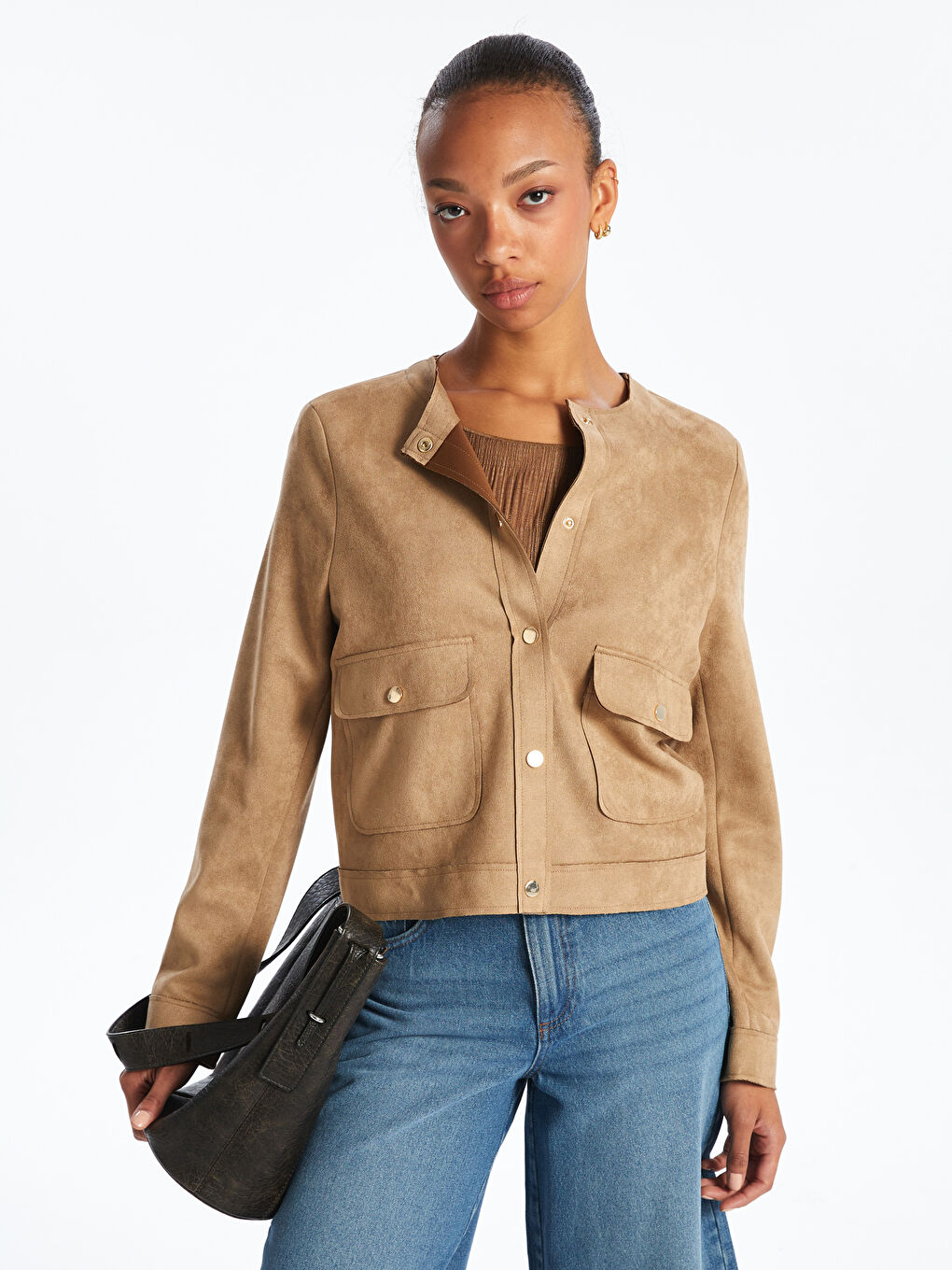 LCW Vision Woman BEIGE Jacket -W59145Z8-DFV