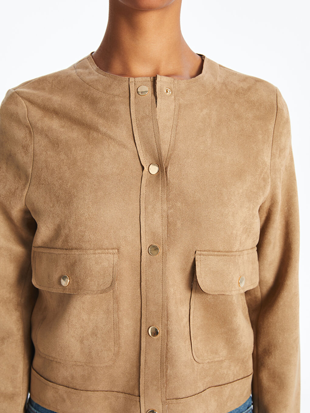 LCW Vision Woman BEIGE Jacket -W59145Z8-DFV