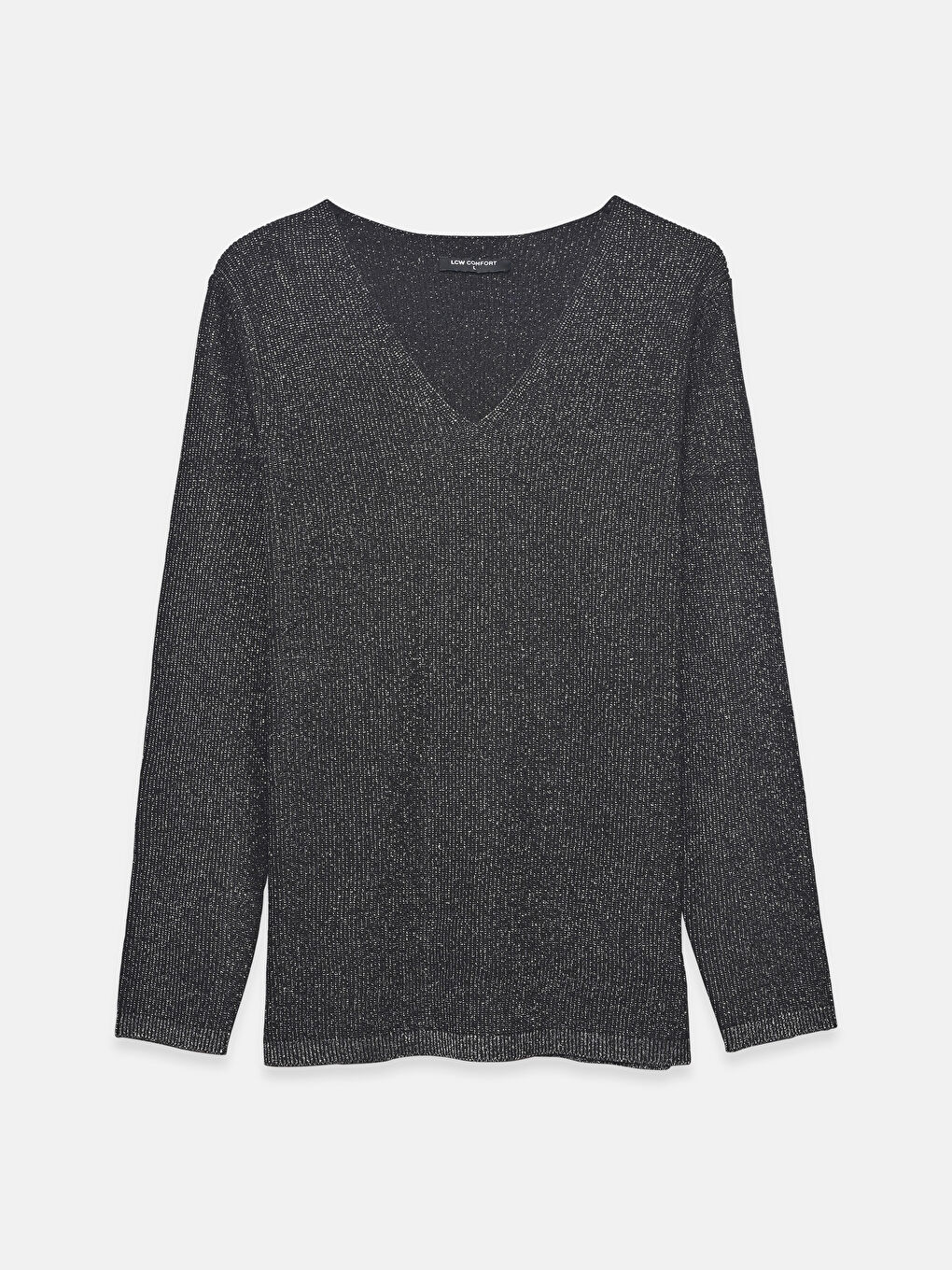 Pull-over en Tricot à Encolure en V pour Femmes