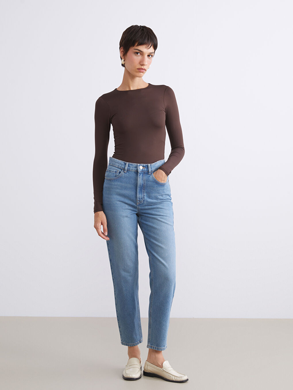 LCW Jeans Mom Fit Women's Jeans -W59179Z8-JVU
