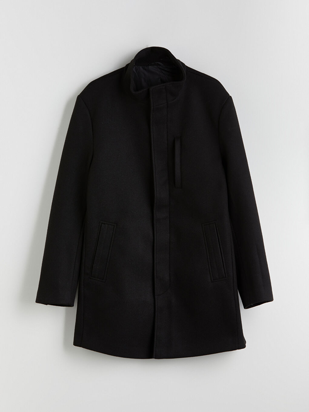 Чоловік ЧОРНИЙ Пальто зі змішаної вовни