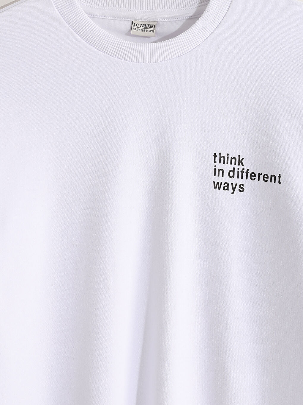 Crew Neck Printed Boys' T-Shirt-3