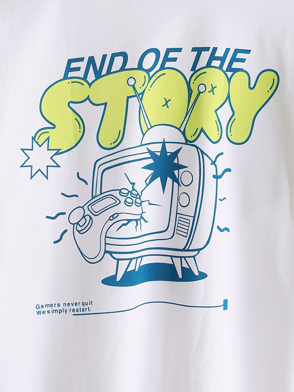 T-shirt Imprimé pour Garçons à Col Rond-2