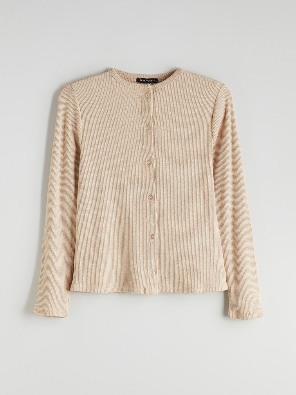 Crew Neck Women's Knitwear Cardigan-4