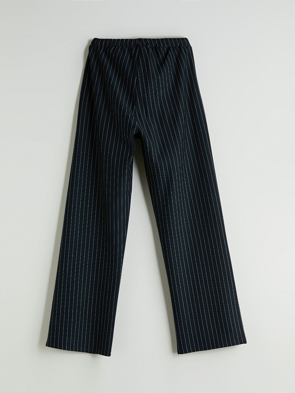 Prugaste pantalone za žene sa elastičnim strukom-6