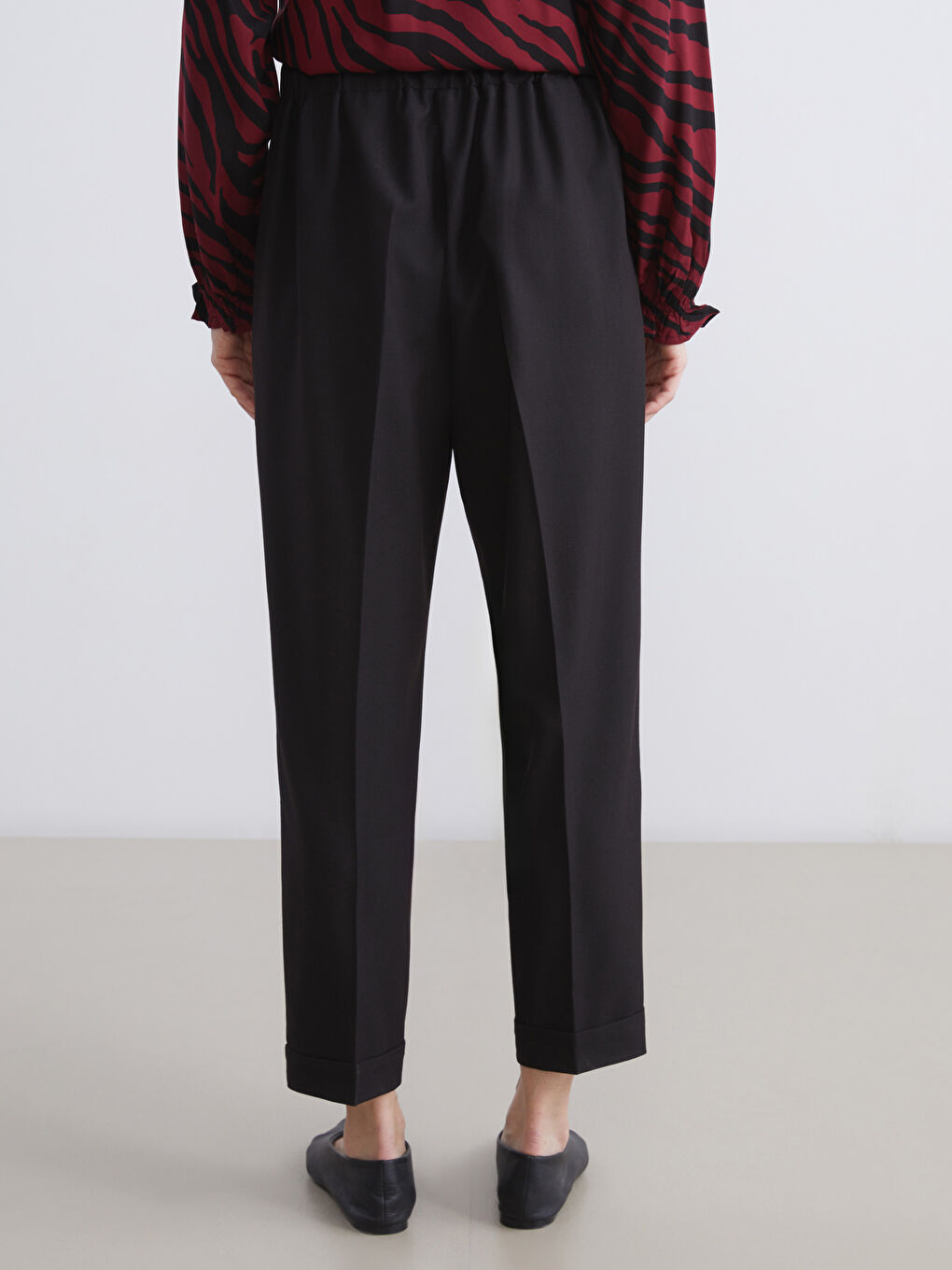 Elasticated Waist Women's Trousers-3