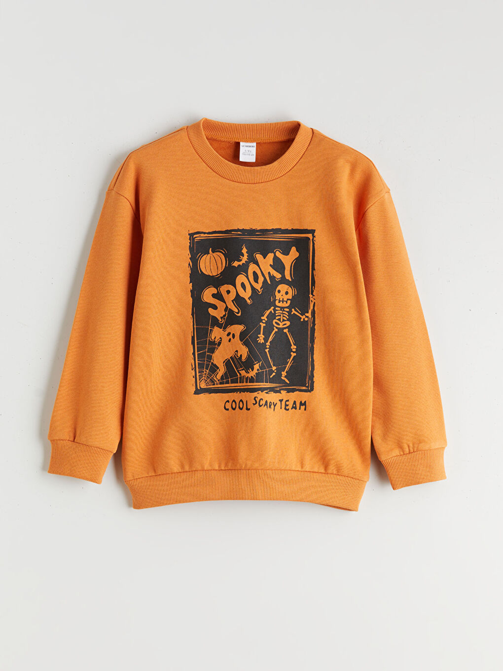 Turuncu Baskılı Erkek Çocuk Sweatshirt ve Eşofman Altı-1