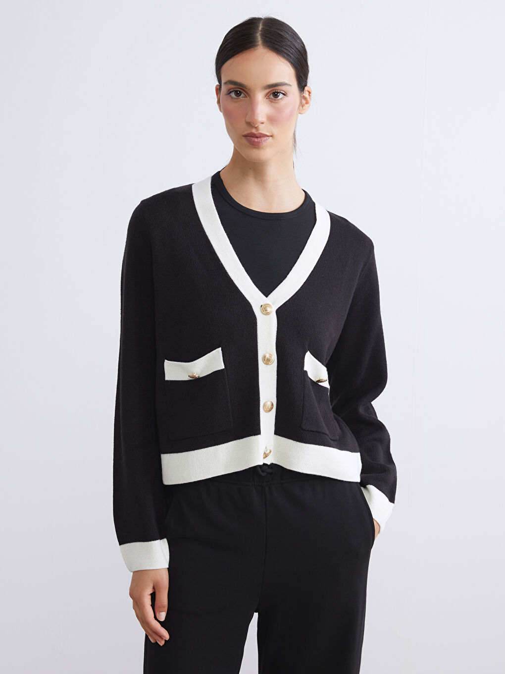 V Neck Women's Knitwear Cardigan