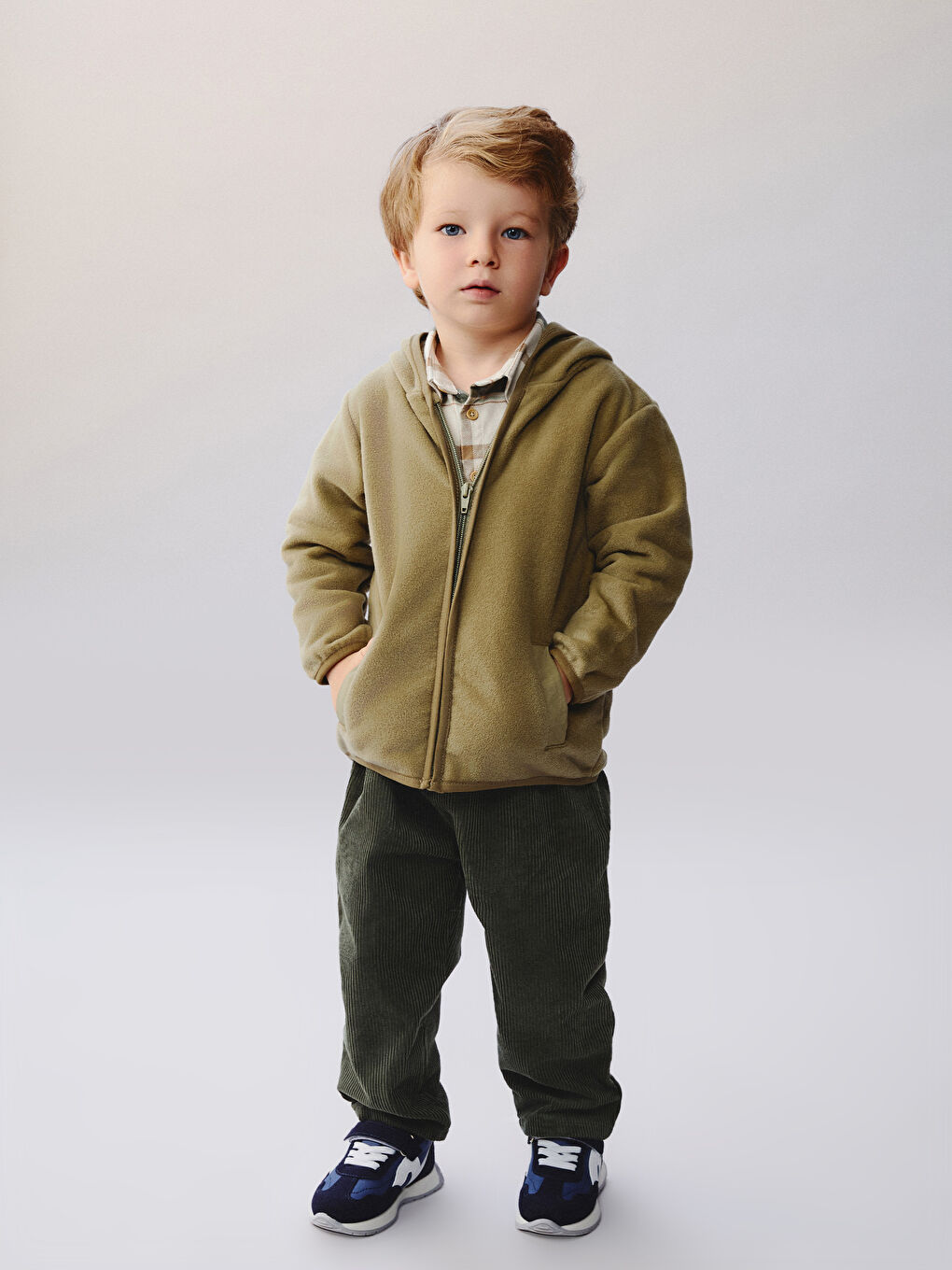 Hooded Baby Boys' Cardigan-1