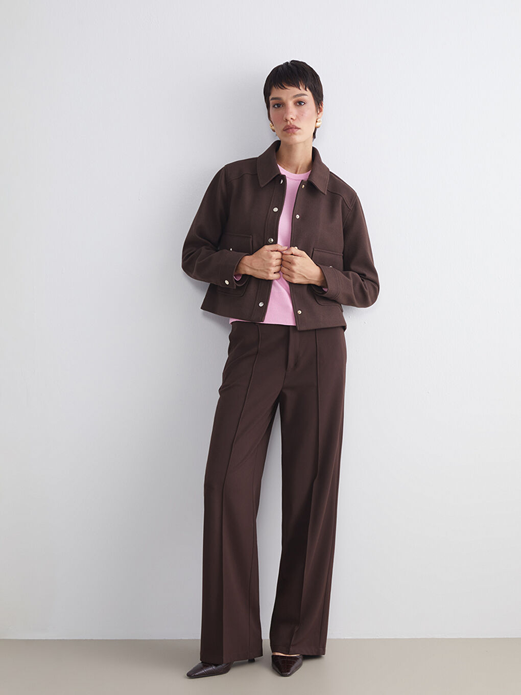 LCW Vision Regular Fit Wide Leg Women's Trousers -W59288Z8-HDD