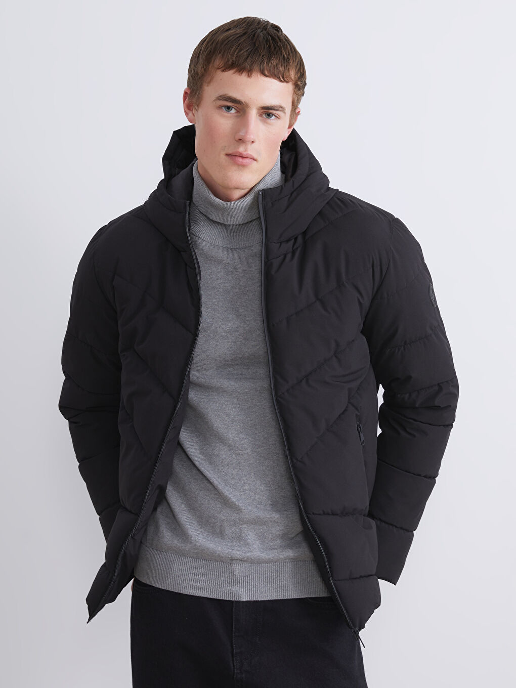 XSIDE Standard Fit Men's Puffer Coat -W59289Z8-CVL